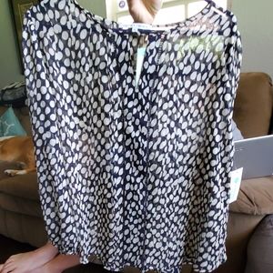 Collective concepts Warner lattice detail blouse